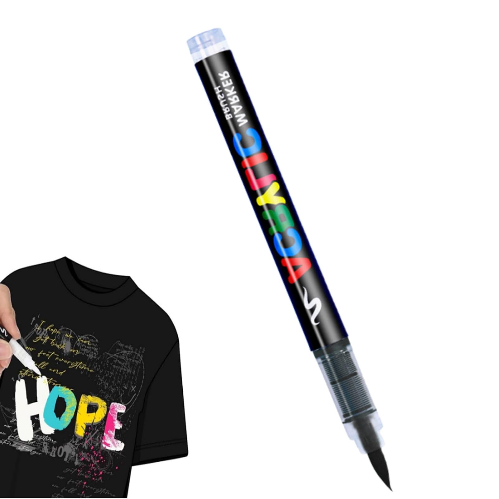 Schwarz Textilstift,Waschmaschinenfest,Weicher Stift,Zum Malen auf Stoff,Permanent Stoff Stifte, Acrylstifte Stift,Wasserfeste Textilfarbstifte,Textilmarker für T-Shirt,Stoffbeutel Basteln(Schwarz)