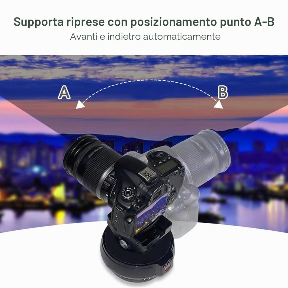 Andoer Testa per Treppiede con Testa a Sfera Panoramica Ruotabile di 360° Testa Fluida per Treppiede per Videocamera Fotocamera DSLR Compatta tabilizzatore Fotocamera Fotografia Professionale