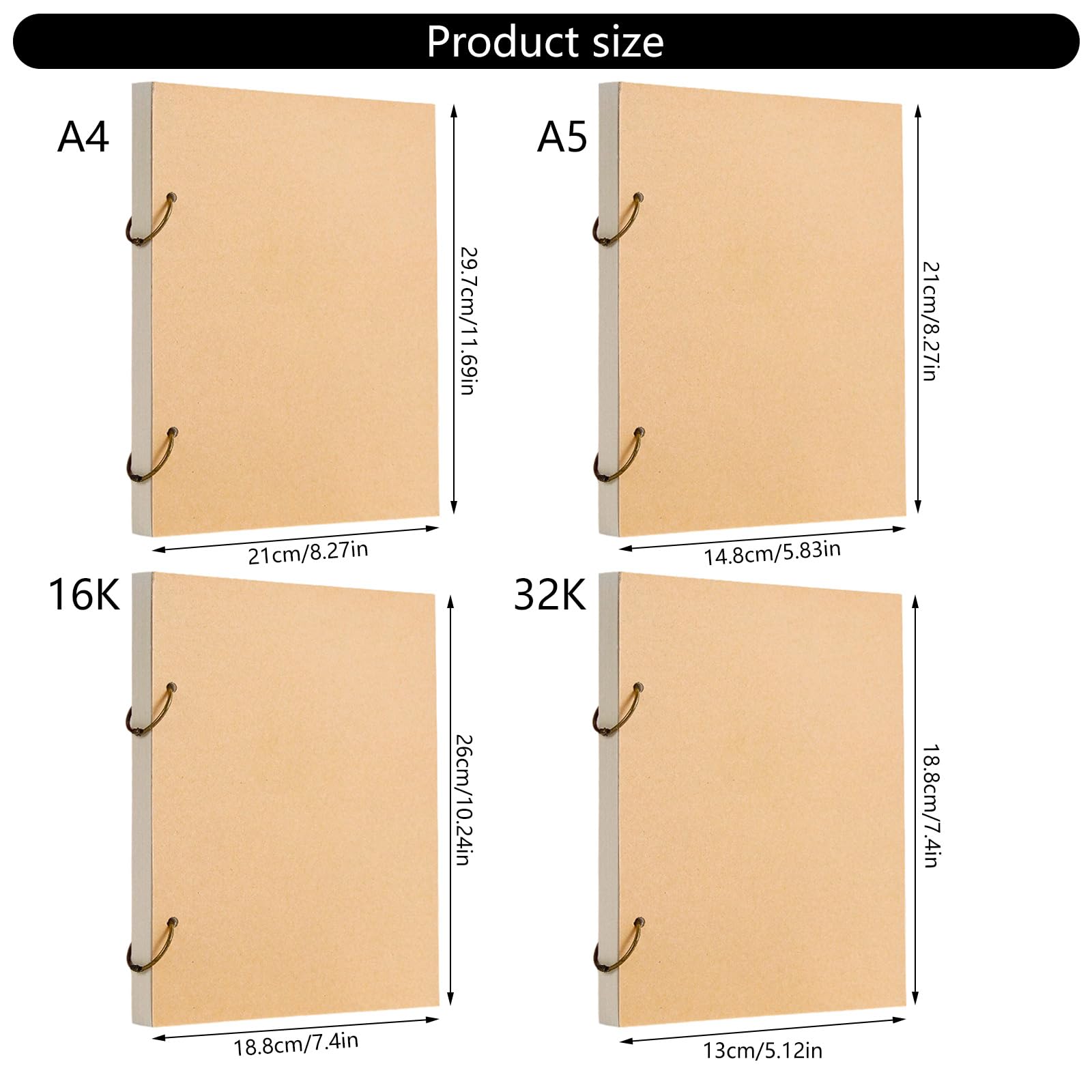 Bloc de papier à croquis multi-usages avec pages amovibles 160 g/m² pour graffiti, aquarelle et notes. Bloc de papier à croquis sans acide