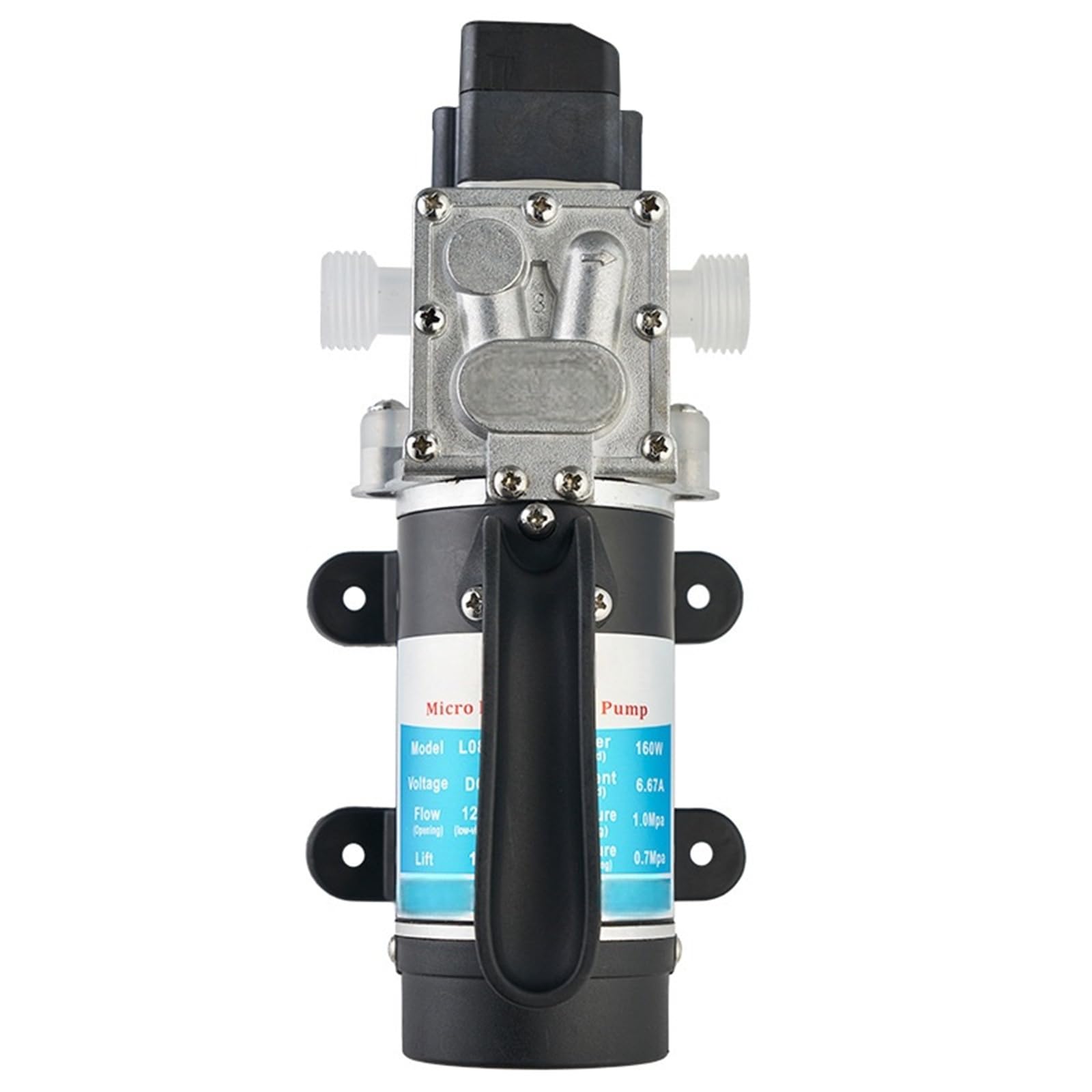 Bomba de agua de diafragma para industria química y pulverización con motor de 160W