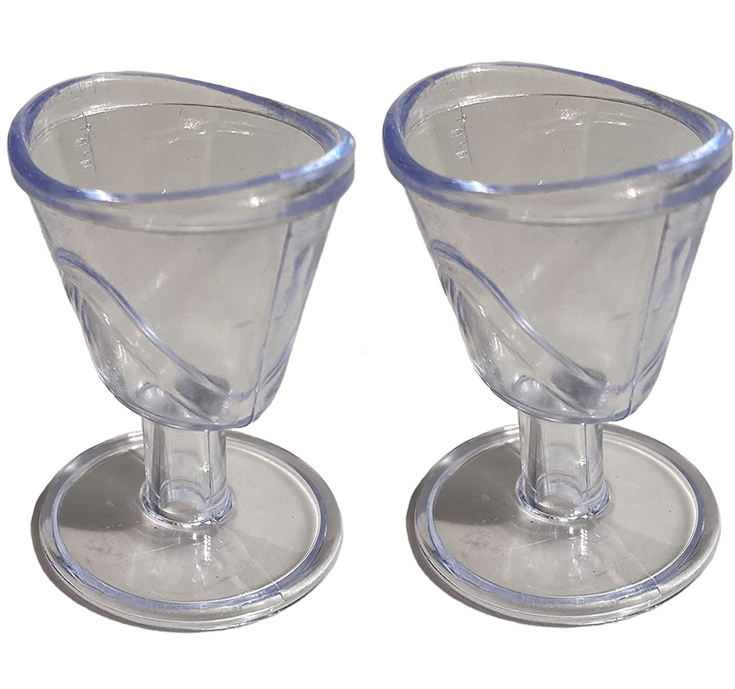 OKO Eye Wash Cup for Eyes Non taxic Plastic Food Grade Material - Pack of 2 (Transparent) (B0BDMFGFHM) Amazon Price History, Amazon Price Tracker