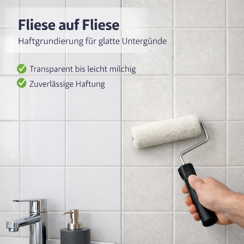 RyFo Colors Quarzgrund 25 kg – gebrauchsfertige Profi-Putzgrundierung für extrem griffigen Untergrund | für Fliesen, Beton & Putz | innen & außen