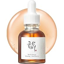 Beauty of Joseon Revive Snail Mucin Ginseng Serum Hydrating Peptide Facial Moisturizer Dark Spot Acne Scar Remover for Sensitive Face. Korean Skin Care for Men and Women, 30ml, 1fl. oz