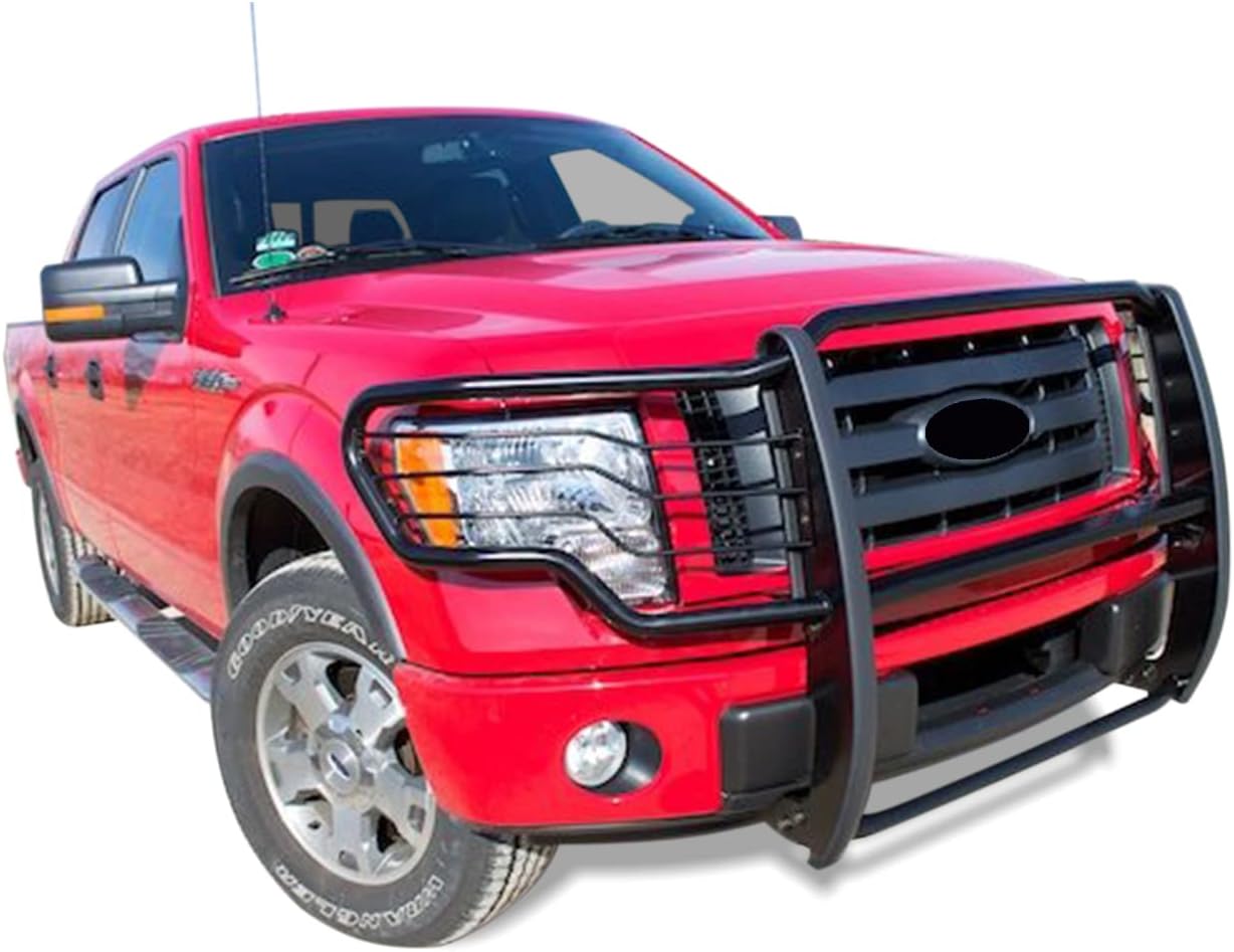 BLACK HORSE - Grille Guard 17FP30MA - Black Compatible with 2009-2014 Ford F-150