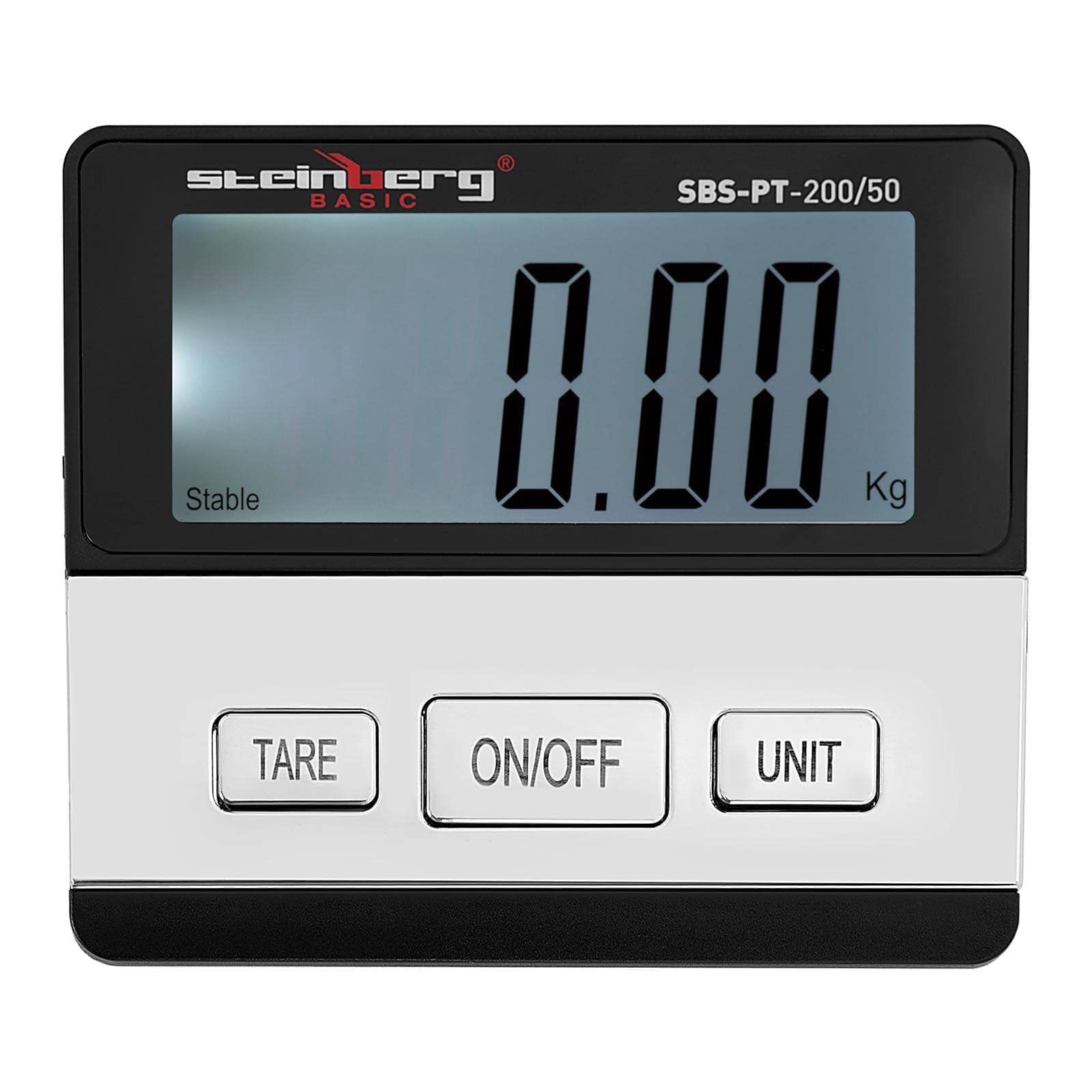 Steinberg System 200 kg / 50 g cyfrowa waga paczek waga platformowa z wyświetlaczem LCD waga cyfrowa 30,0 x 28,5 cm