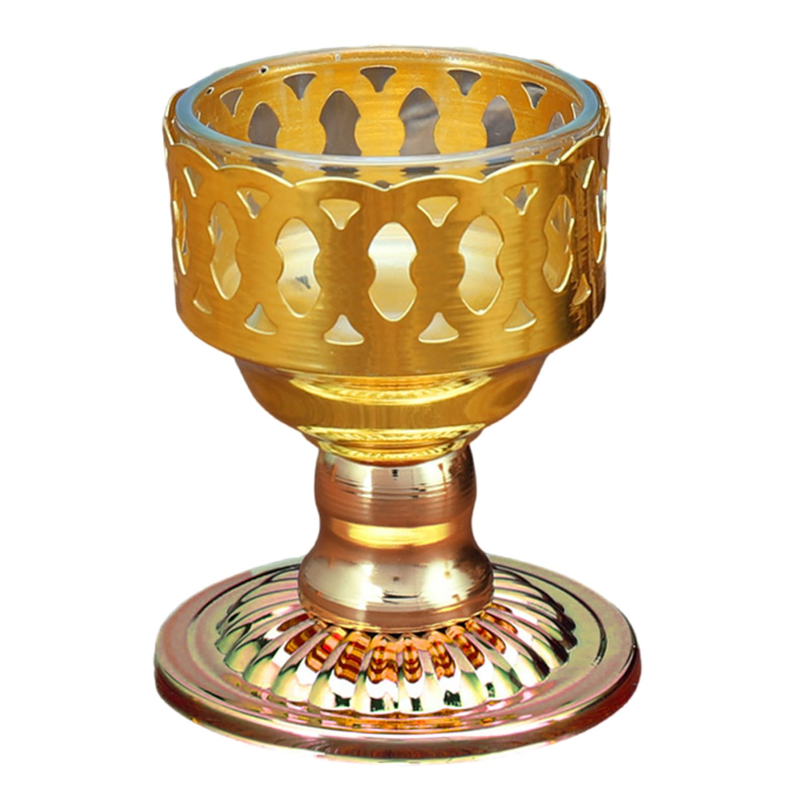 Kalttoy Alloy Stand Candlestick for God of Wealth Offering for Decoration and Spiritual Practices Wealth God Statue