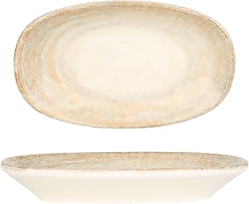 Bonna Service plate - Patera - Porcelain - 19x11 cm - set of 2