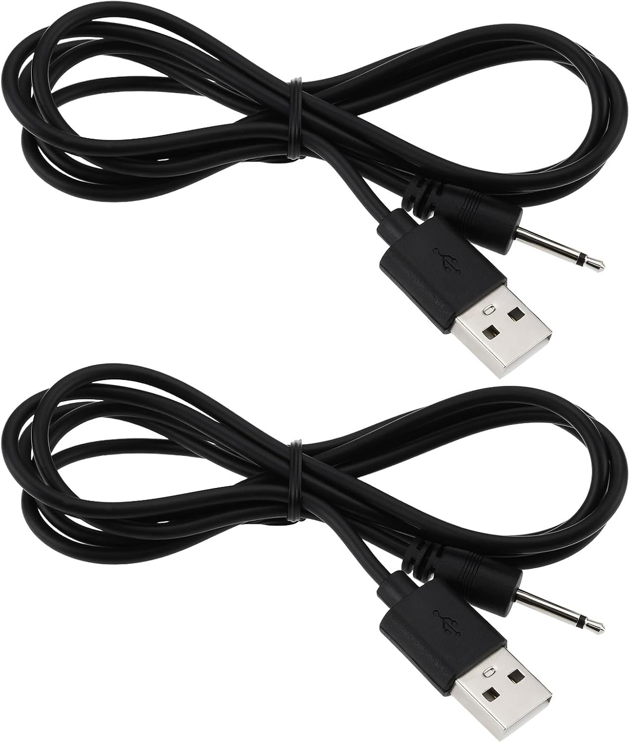 ECSiNG 2X USB to 2.5mm Male DC Charger Cable, Compatible with Derma Pen Dr Pen M8 A1 A6 N2 X5 A6
