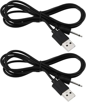 ECSiNG 2X USB to 2.5mm Male DC Charger Cable, Compatible with Derma Pen Dr Pen M8 A1 A6 N2 X5 A6