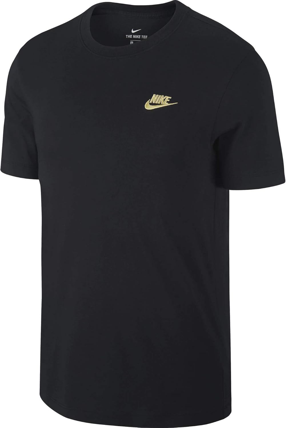 T-Shirt, Black/Metallic Gold, XL 