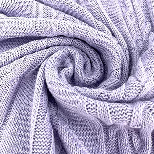 Knit Blanket, Baby Nursery & Swaddle, Super Soft & Breathable%100 Cotton (Size 40X35 Inches) #TOP5