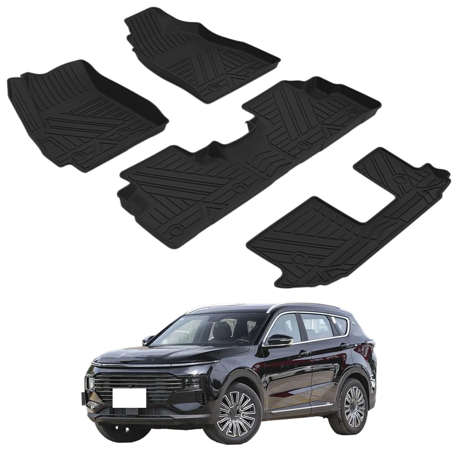 PAPEP Floor Mats for Jetour X70S 7-seater 2019-2021 RHD