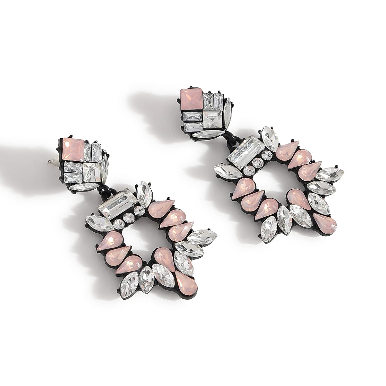 SOHI Multicolour Designer Drop Earrings for Women and girls | Gold Plated | Multi colour stones, Stylish and Fancy jewellery for women | Dangler drop earrings | artificial earrings | Contemporary (B0BGSX2CSS) Amazon Price History, Amazon Price Tracker
