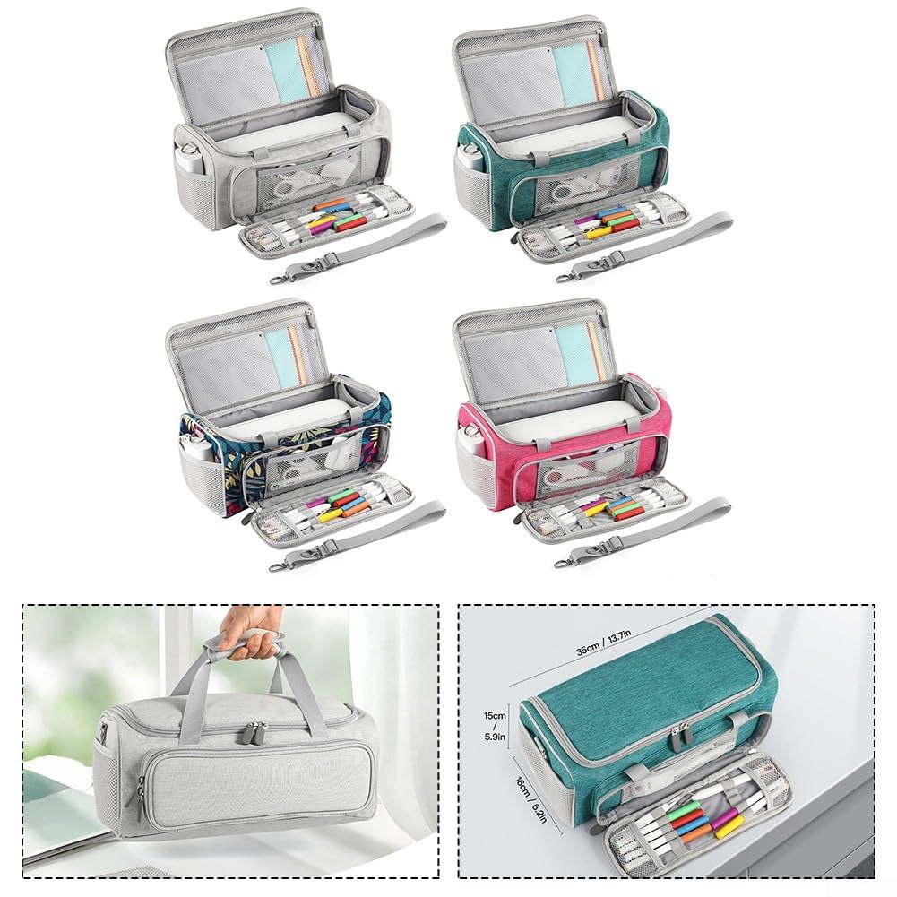 Stilvolle wasserdichte Tragetasche für Cricut Joy Xtra Smart Schneidemaschinen, mit Schultergurten, kompatibel mit Cricut Joy Xtra Zubehör, Wie abgebildet, Gray