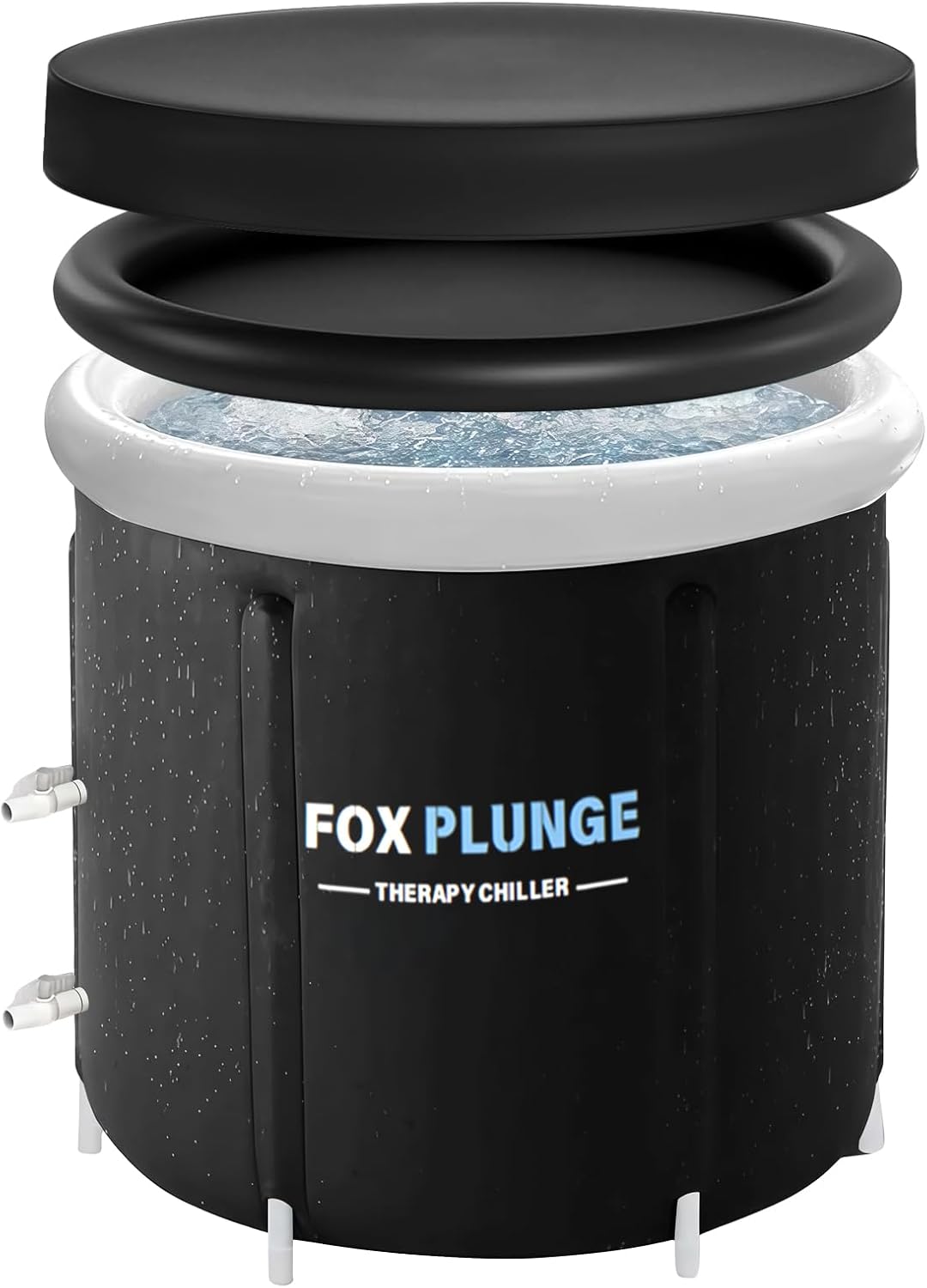 Ice Bath Tub,87Gal Cold Plunge Tub for Athletes,Ice Plunge Barrel with 2 Drains for Chiller,Cold Plunge to Muscle Recovery Cold Water Therapy - Portable Ice Pod and Cover for Indoor&Outdoor Use