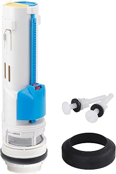 Toilet Flush Valve Replacement Kit 2 Inch Universal Water-Saving Toilet Repair Kit with Gasket and Bolts for Two Piece Dual Flush Valve White