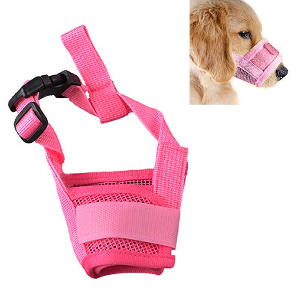Futaba Dog Adjustable Anti Bark Mesh Soft Mouth Muzzle -Pink - XL (B01JWFSGN6) Amazon Price History, Amazon Price Tracker