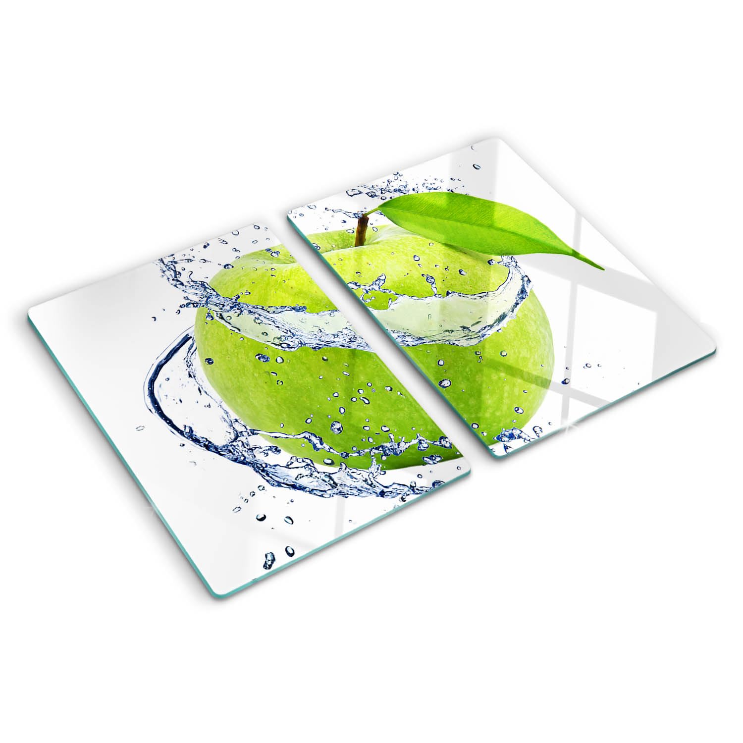 Planche en verre décorative pomme verte pour égayer vos moments de cuisine au quotidien