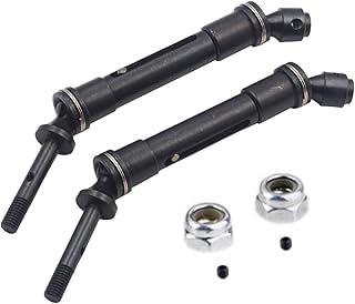 2PCS Mirthobby Aluminum Alloy RC CVD Steel Rear Drive Shaft Axle Transmission Axle Joint for Traxxas Slash 4X4 Stapede Rustler VXL HQ727 Short Truck Car