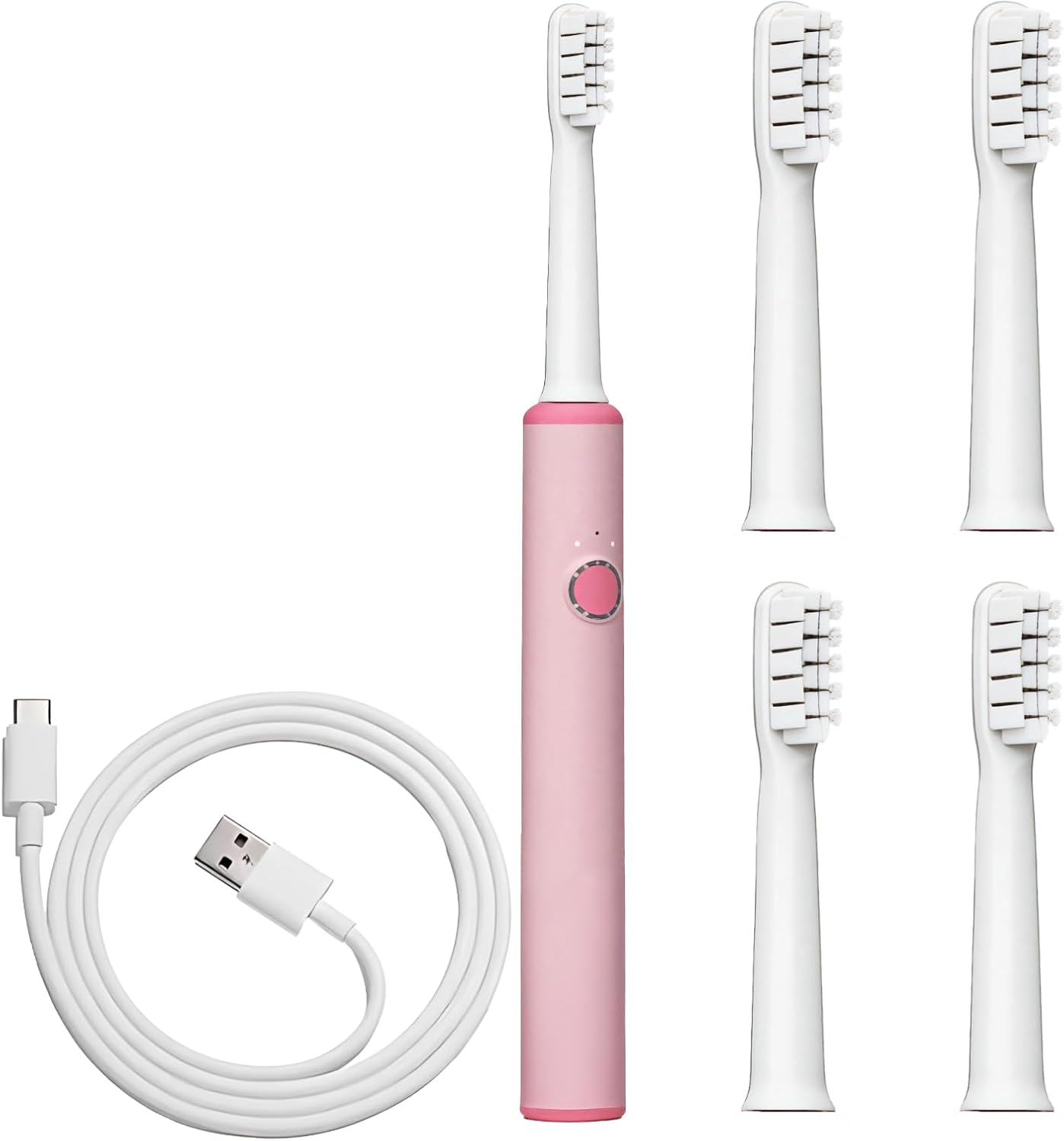 Electric Toothbrush for Ages 5-12, Cartoon Theme, 3 Modes, IPX7 Waterproof, 4 Brush Heads, Type-C Charging