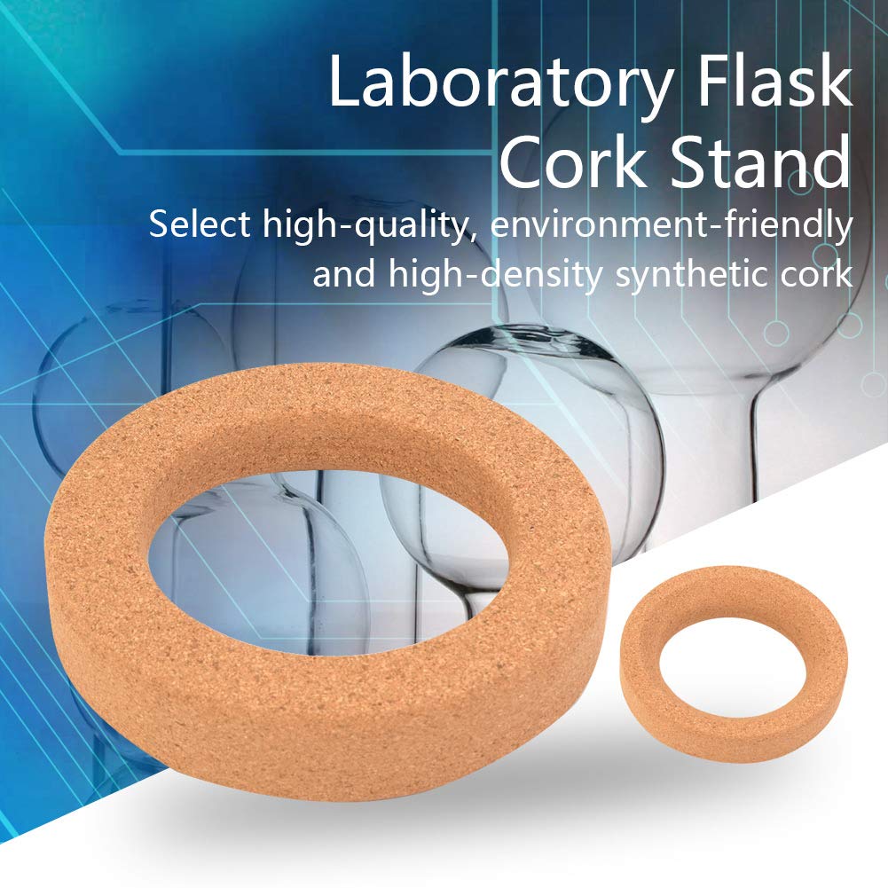 Generic Supporto in Sughero Sintetico per Boccetta da Laboratorio da 110 Mm, Resistente Alle Alte Temperature, per Vetreria a Fondo Rotondo (Diametro esterno 140 mm)