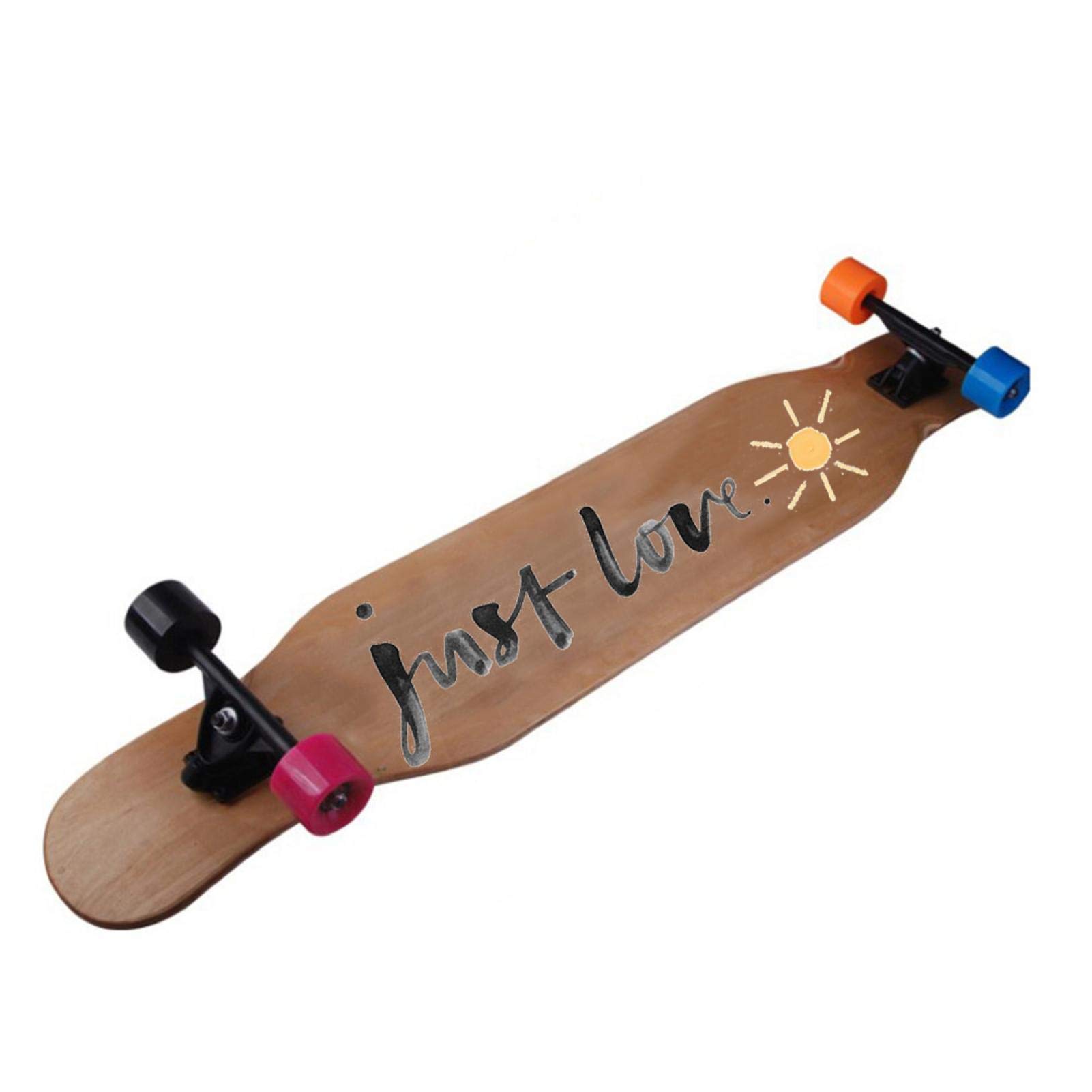 windyday Blank Skateboard Deck 9 -Layer Graffiti langes Concave Skateboards Cruiser Deck Skateboard Kinder Tragfähigkeit: 100 kg 80 x 20x1cm