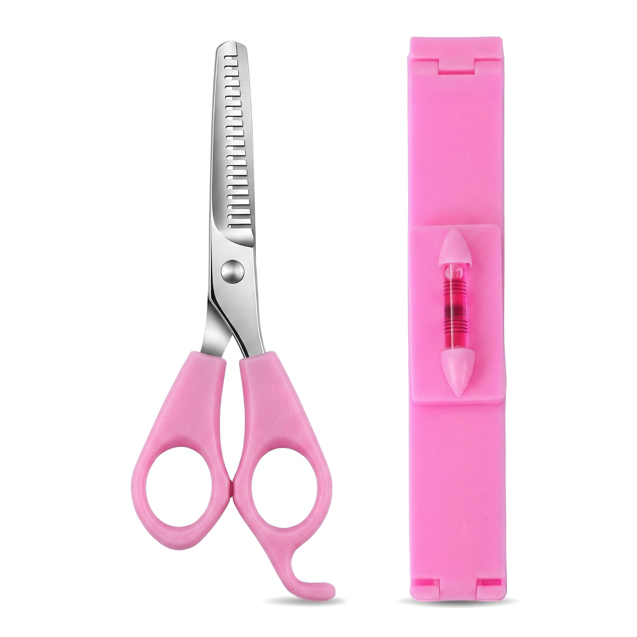 Nt-Ling Men's Multicolor 2Pcs Clip Cut Tool Hair,Comb Hairstyle Trim Tool, Split End Trimmer, Professional Diy Home Styling Accurate Haircutting For Layers, Bangs, And Split Ends, Fringe Cutting, Hair Cutting Scisso