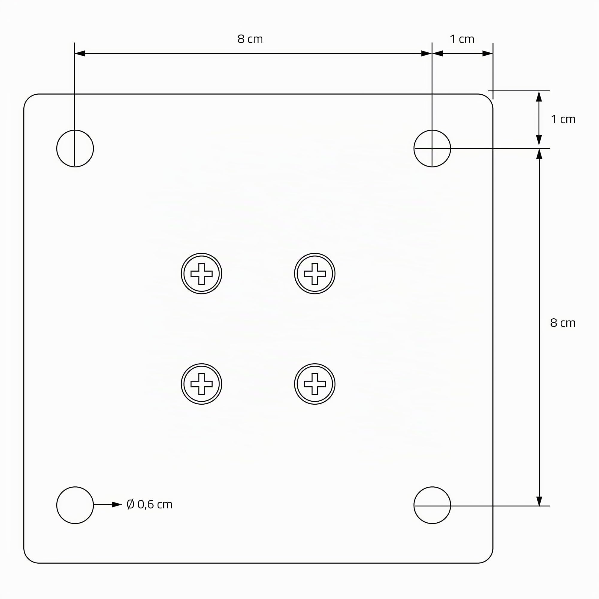ML-Design Juego de 4 Patas de Mesa 72cm Blanco Brillante de Acero con Recubrimiento en Polvo, Perfil 4x4cm, Pies Regulables en Altura 1-4 cm para Muebles, Mesitas de Centro, Bancos o Aparadores