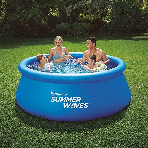 Ehlis Piscina Hinchable Circular - 244x66 cm - con depuradora - 2.074 litros