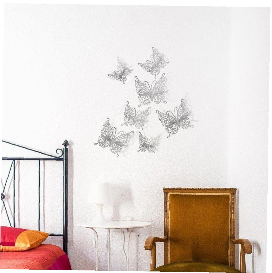 Amazon｜ウォールステッカー 壁紙シール 立体 3d 蝶 バタフライ