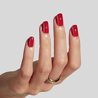 LAMIMOSA Press On Nails Extra Short Round 32er Set – Rot Einfarbig Nägel zum Aufkleben, Soft Gel Fake Nails Extra Kurz Rund in 16 Größen, CHERRY THAT WISH