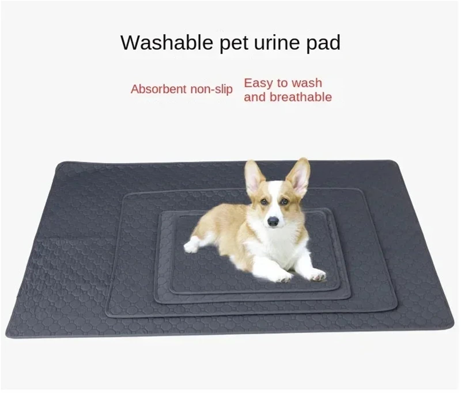Almohadillas Reutilizables Para Perros Almohadillas for orinar de perros, manta reutilizable, pañal altamente absorbente, almohadilla de adiestramiento de cachorros lavable, cama for mascotas, esteril