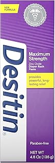 Sponsored Ad - Desitin Maximum Strength Baby Diaper Rash Cream with 40% Zinc Oxide for Treatment, Relief & Prevention, Hyp...