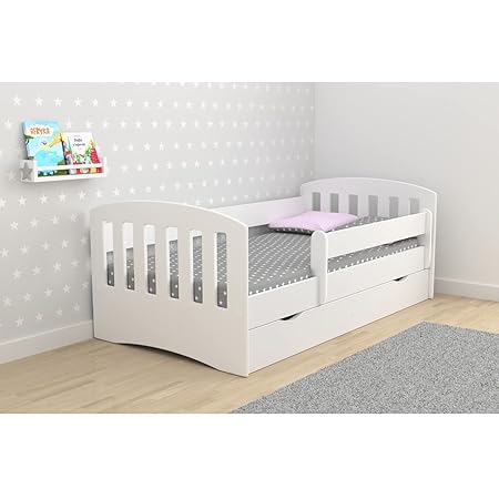 childrens white single bed