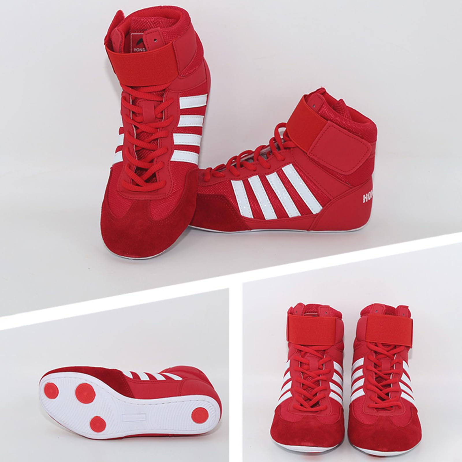 Produktbild von Wrestling Turnschuhe Kinder MOCINNA Wrestling Turnschuhe Für Kinder - Leichte Boxschuhe Mit Verstellbaren Riemen Für Kampfsport & Training Boxschuhe Für Jungen Und Mädchen Leicht Atmungsaktiv