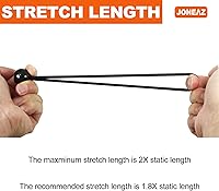 Vista 5 de Bungee de bola de 4 pulgadas, cordón de amarre negro, bola de 1 pulgada, 50 piezas, resistente a los rayos UV