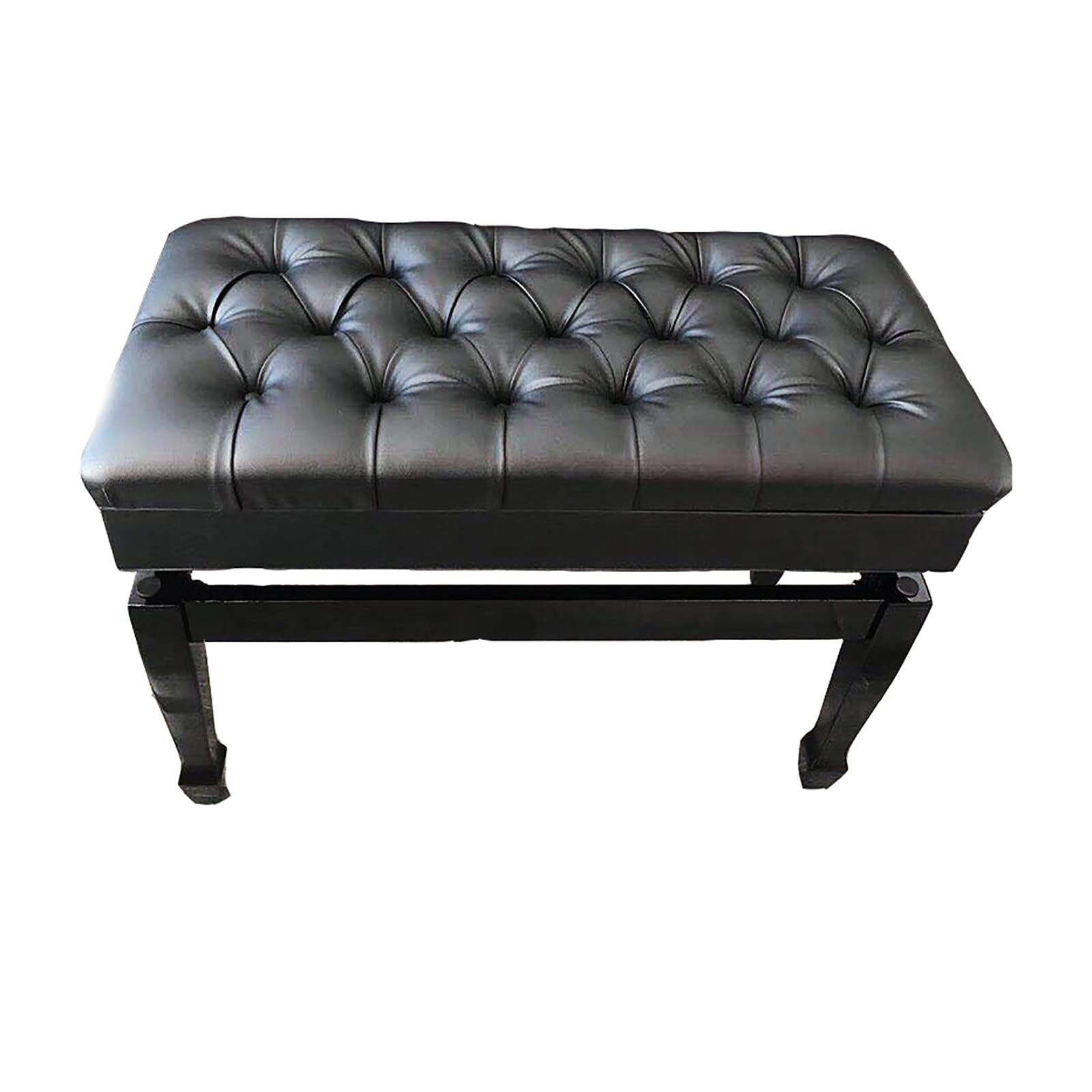 Deluxe Duett Klavierbank mit verstellbarer Höhe und Ablagefach, Premium Leder-Finish, belastbar bis 180 kg