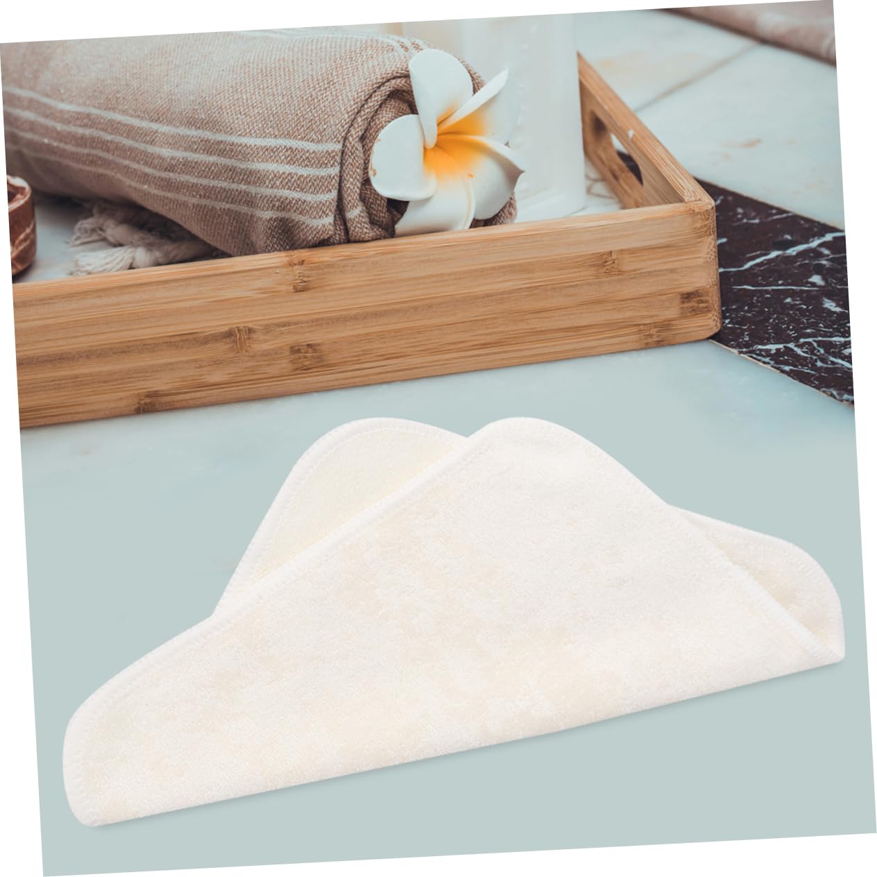 CALLARON 5 Set Panno Per Pulizia in Fibra Di Bambù Lavaggio Panni Per La Pulizia Del Viso Panni Per Lavare Il Viso Panno Per La Pulizia Del Viso Pulito Beige Fibra Di Bamboo 2 Pezzi * 5