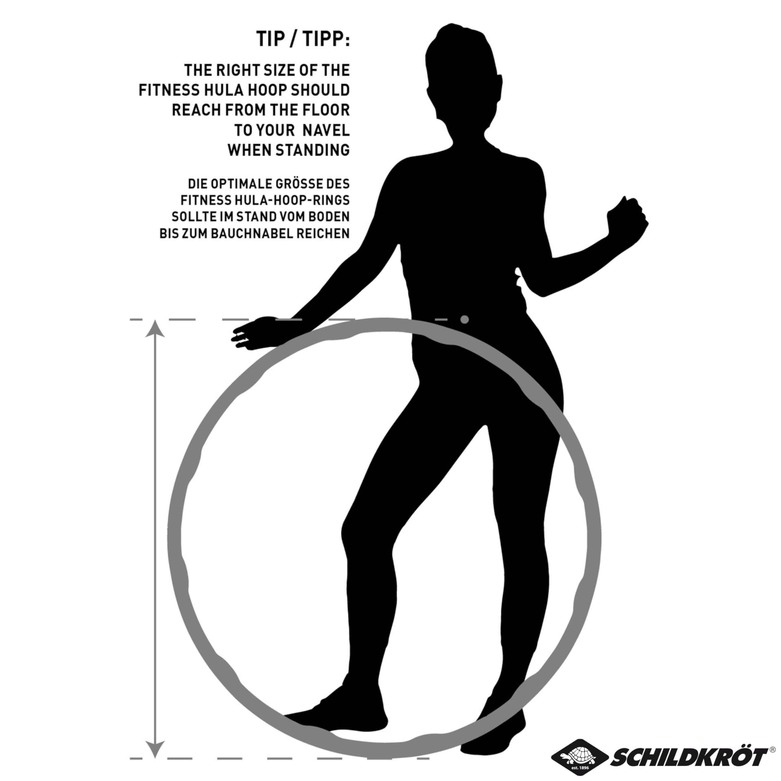 Schildkröt Fitness Hoop, hula hop w 4-kolorowym kartonie