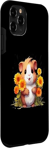 Miniatura 27 de iPhone 12 mini Guinea Pig with Flowers for a Guinea pig Lover Case
