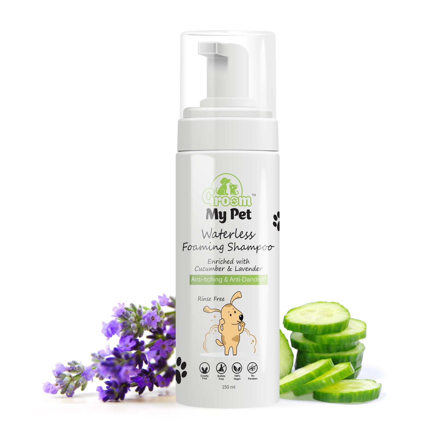 See full amazon price history chart for Groom My Pet Waterless Foaming Shampoo-150ml | Relives from Itching, Anti-Dandruff & Skin Infection Irritation | for All Breeds & All Hair Coat Types | Enriched with Cucumber & Lavender Groom My Pet Waterless Foaming Shampoo-150ml | Relives from Itching, Anti-Dandruff & Skin Infection Irritation | for All Breeds & All Hair Coat Types | Enriched with Cucumber & Lavender (B0CQCDWW7N) Amazon Price History, Amazon Price Tracker