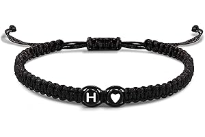 YKLL Initial Alphabet Bracelets for Women, Best Friend Birthday Gifts, Adjustable Letter...