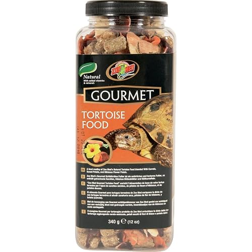 Zoo Med Gourmet Tortoise Food Natural with Added Vitamins and Minerals 13.5 oz