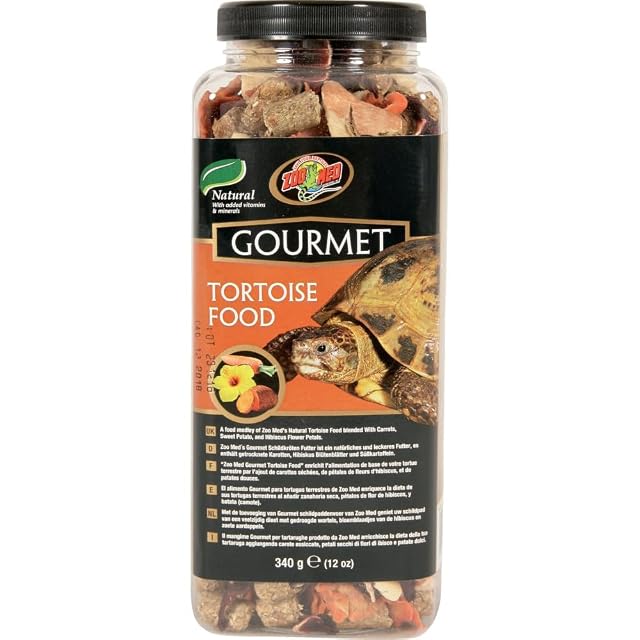 Zoo Med Gourmet Tortoise Food Natural with Added Vitamins and Minerals 13.5 oz