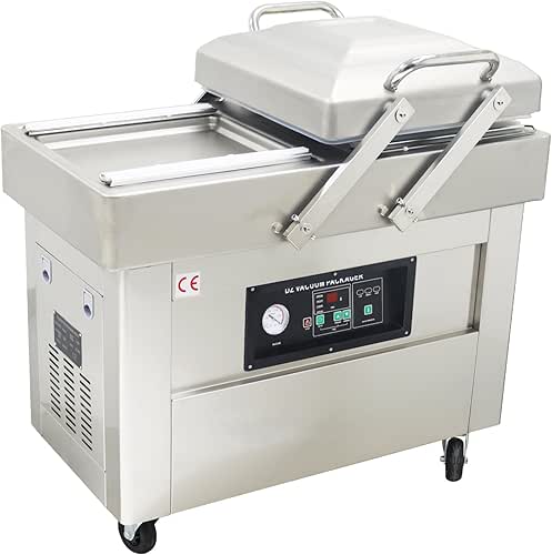 Commercial Vacuum Packaging Machine Double Chamber Food Vacuum Sealer Stainless
