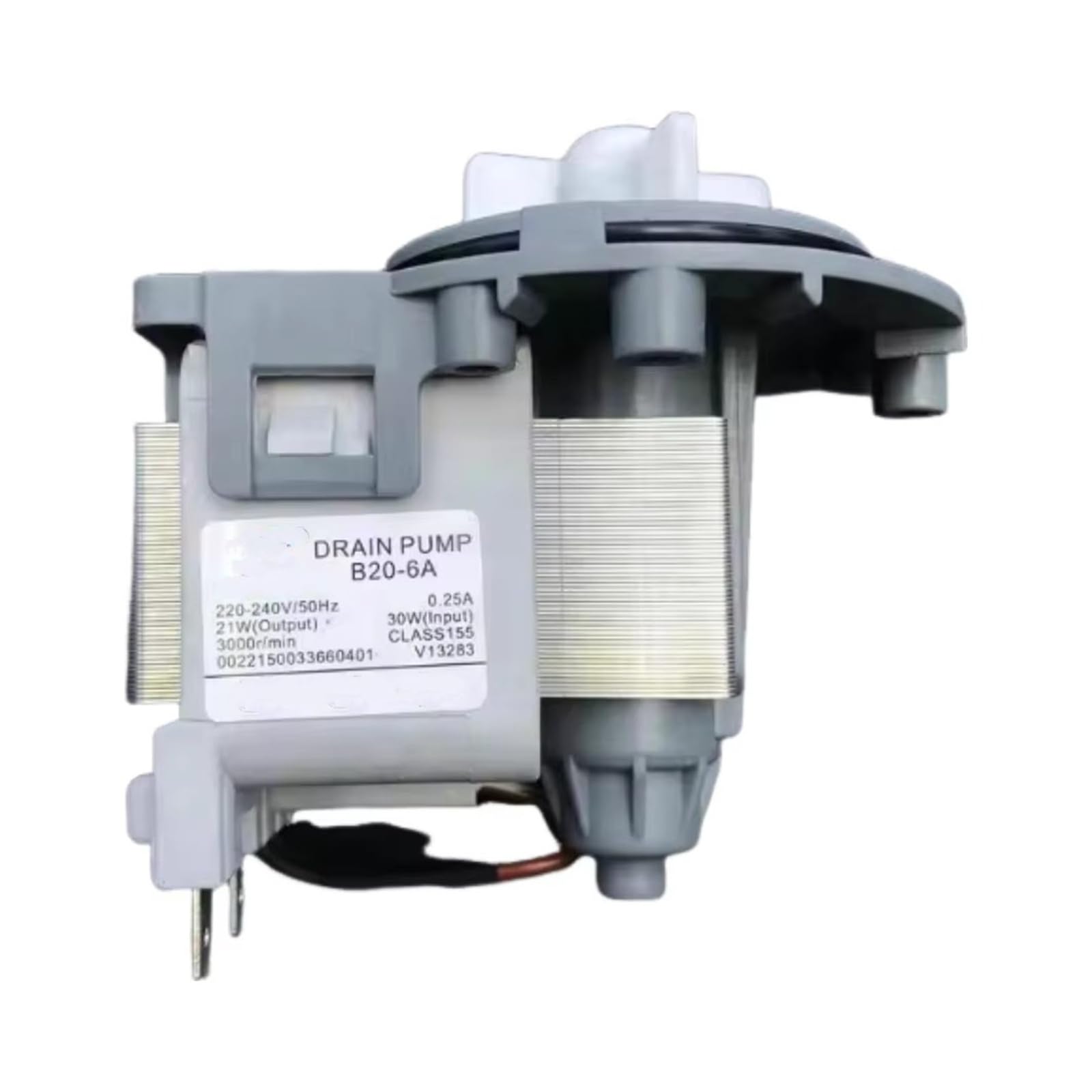 Trvqot Single Motor Washing Machine Drain Pump For Drum Washing Machine Drain Pump Valve Motor B20-6A(Single Motor)