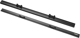 RealTruck TruXedo Elevate TS Rails | 1118329 | Fits 5' to 5'4" Beds - Compact Trucks (56" Rail Length) | RAILS & Cleats Only , Black