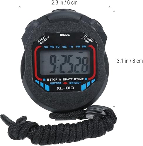 Miniatura 2 de STOBAZA Cronómetro profesional de 2 piezas con temporizador de movimiento profesional, multifunción, temporizador deportivo digital con función