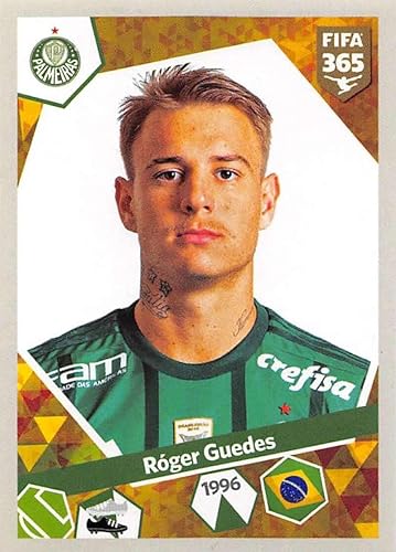 Miniatura 1 de 2017-18 Panini FIFA 365 Stickers Soccer #102 Roger Guedes Official Smaller Than Trading Card Sized Album Sticker in Raw (NM or Better) Condition