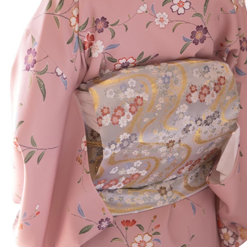 Japanischer Damen-Kimono Taikoor Box Knot Obi Gürtel 4 Stück Vintage Jacquard Baumwolle Bund Yukata Robe Zubehör